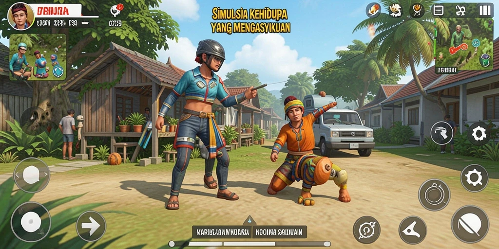 Screenshot gameplay 2739 menunjukkan interaksi karakter yang mendalam.