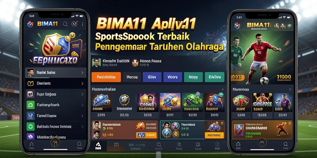 Tampilan utama BIMA11 dengan pilihan taruhan olahraga yang menarik.
