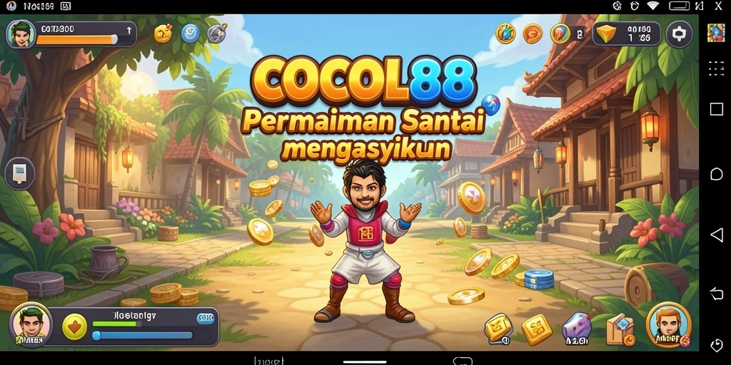 Tampilan menarik dari gameplay COCOL88 yang penuh warna.