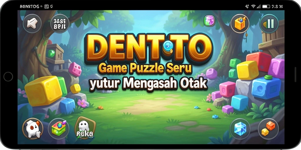 Screenshot utama DENTOTO dengan tampilan gameplay Puzzle yang menantang.