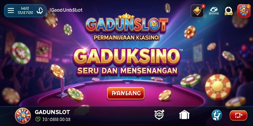 Screenshot utama GADUNSLOT menampilkan gameplay Kasino yang menarik.