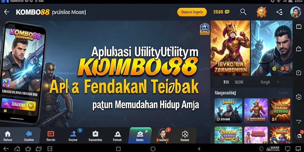 Tampilan antarmuka KOMBO88 yang simpel dan fungsional.