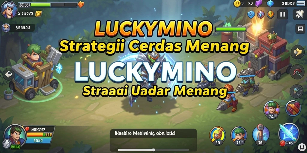Tampilan layar permainan LUCKYMINO dengan strategi yang menantang.