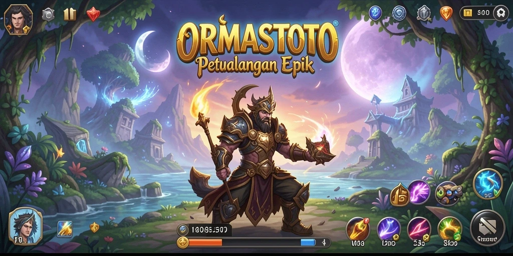 Tampilan gameplay ORMASTOTO menunjukkan aksi pertarungan yang mendebarkan.