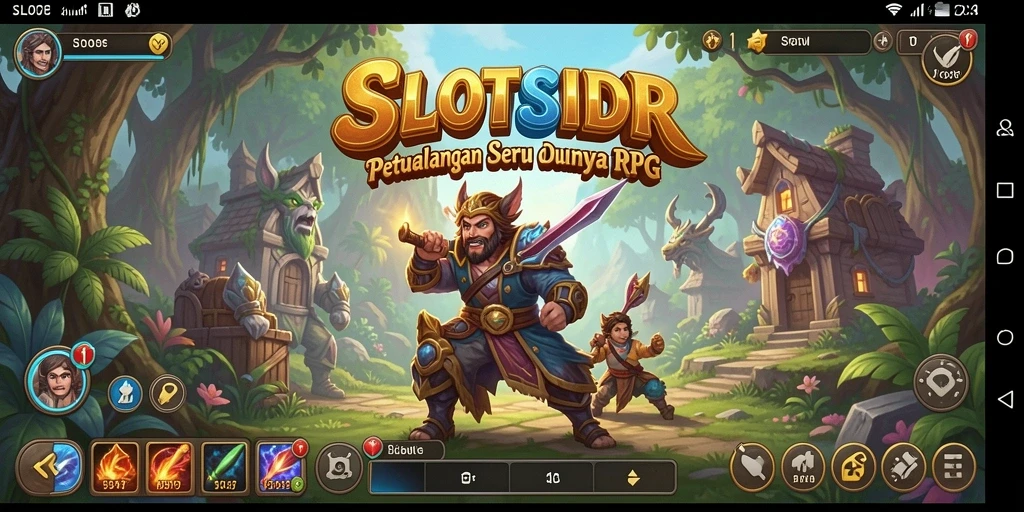 Tangkapan layar SLOTSIDR menampilkan aksi gameplay RPG yang mendebarkan.