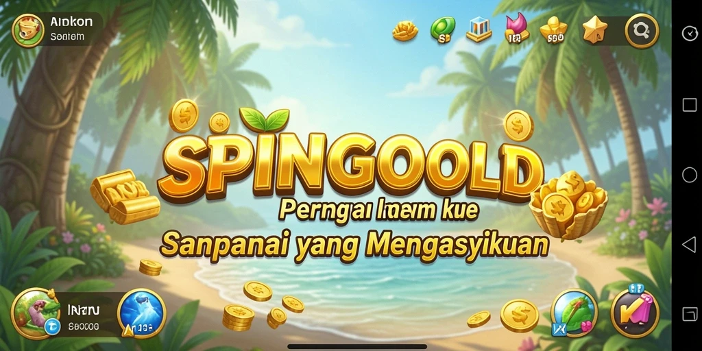 Tangkapan layar gameplay SPINGOLD yang seru dan penuh warna.