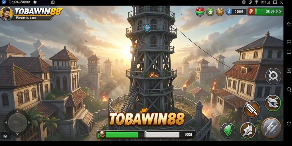 Menampilkan gameplay mendebarkan dari TOBAWIN88 sebagai game Tower Defense.